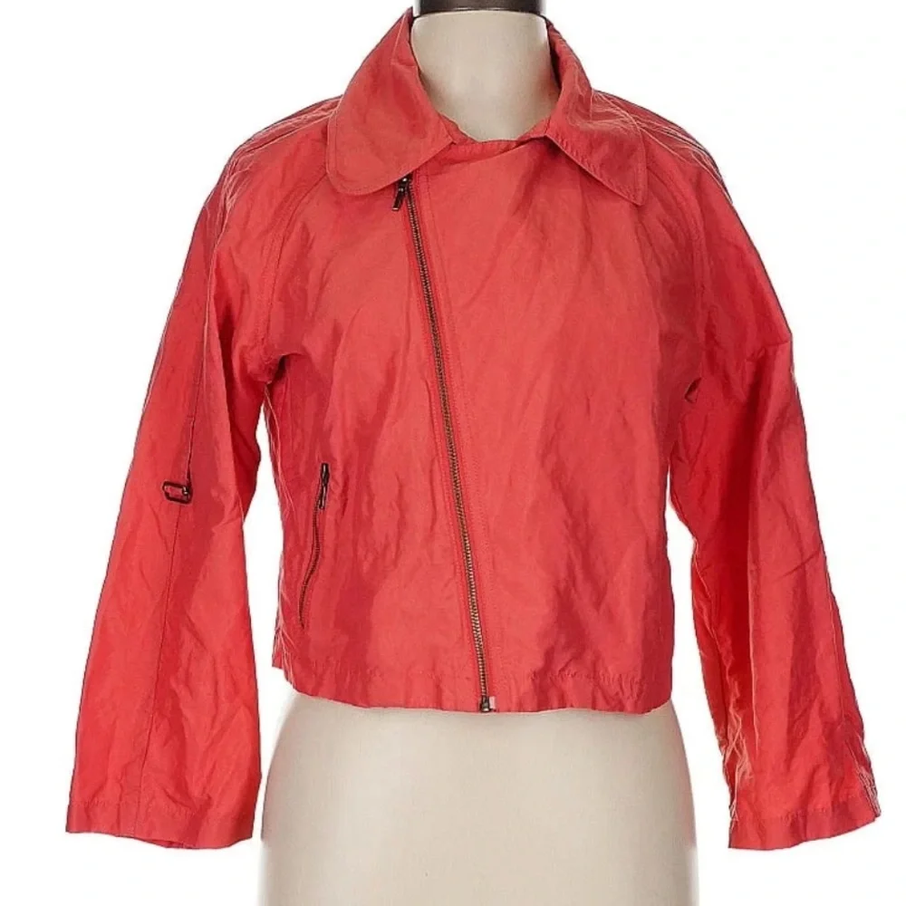 CAbi Red Utility Jacket Lightweight Casual Style - Picture 1 of 6